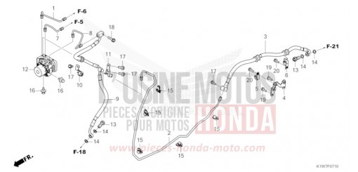 BRAKE PIPE/BRAKE HOSE/ABS MODULATOR SH350ASR de 2024